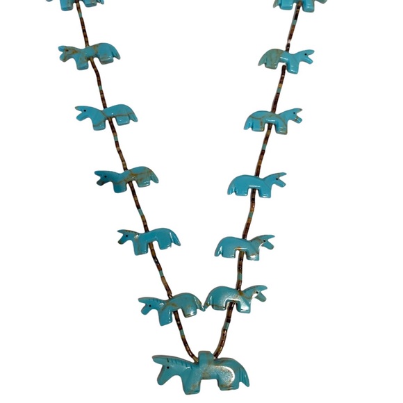 Jewelry - Zuni FETISH HEISHI HORSE NECKLACE